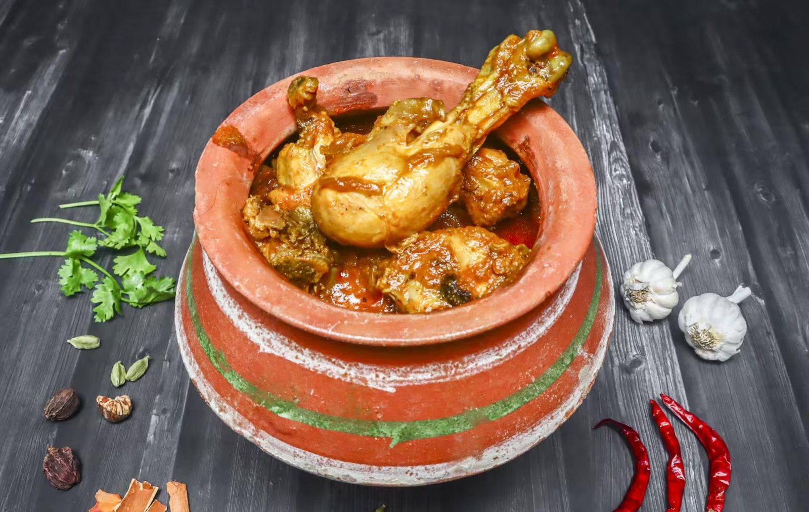 Food inspired by traditional Indian cuisine